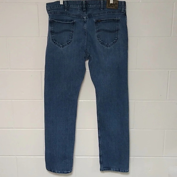 Lee/Regular Fit/Cotton Denim Stretch/5 Pocket/Straight Leg/ Jeans/38X34 - Picture 1 of 10